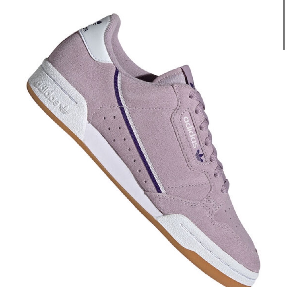 Adidas Continental 80 Purple Suede Sneakers